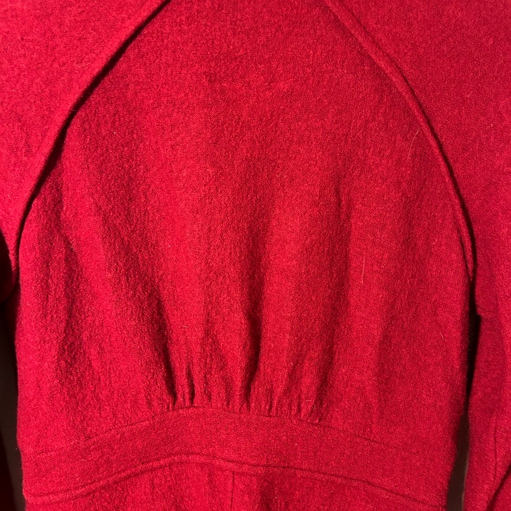 Anthropologie Sparrow Red Wool Button Up Sweater … - image 7